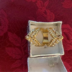 Ring guard gold with cubics